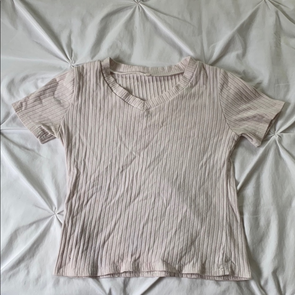 Light pink v neck top 🔥🔥